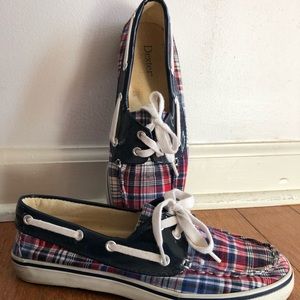Dexter plaid boat Shoes Women